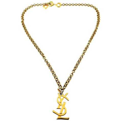 ysl necklace women's|vintage ysl necklace.